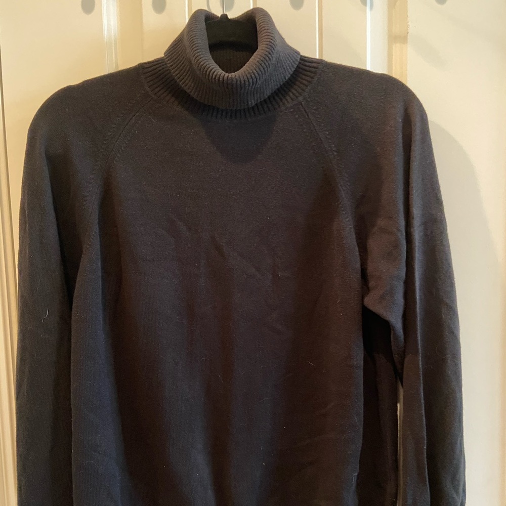 Talbots turtleneck light sweater - petite black